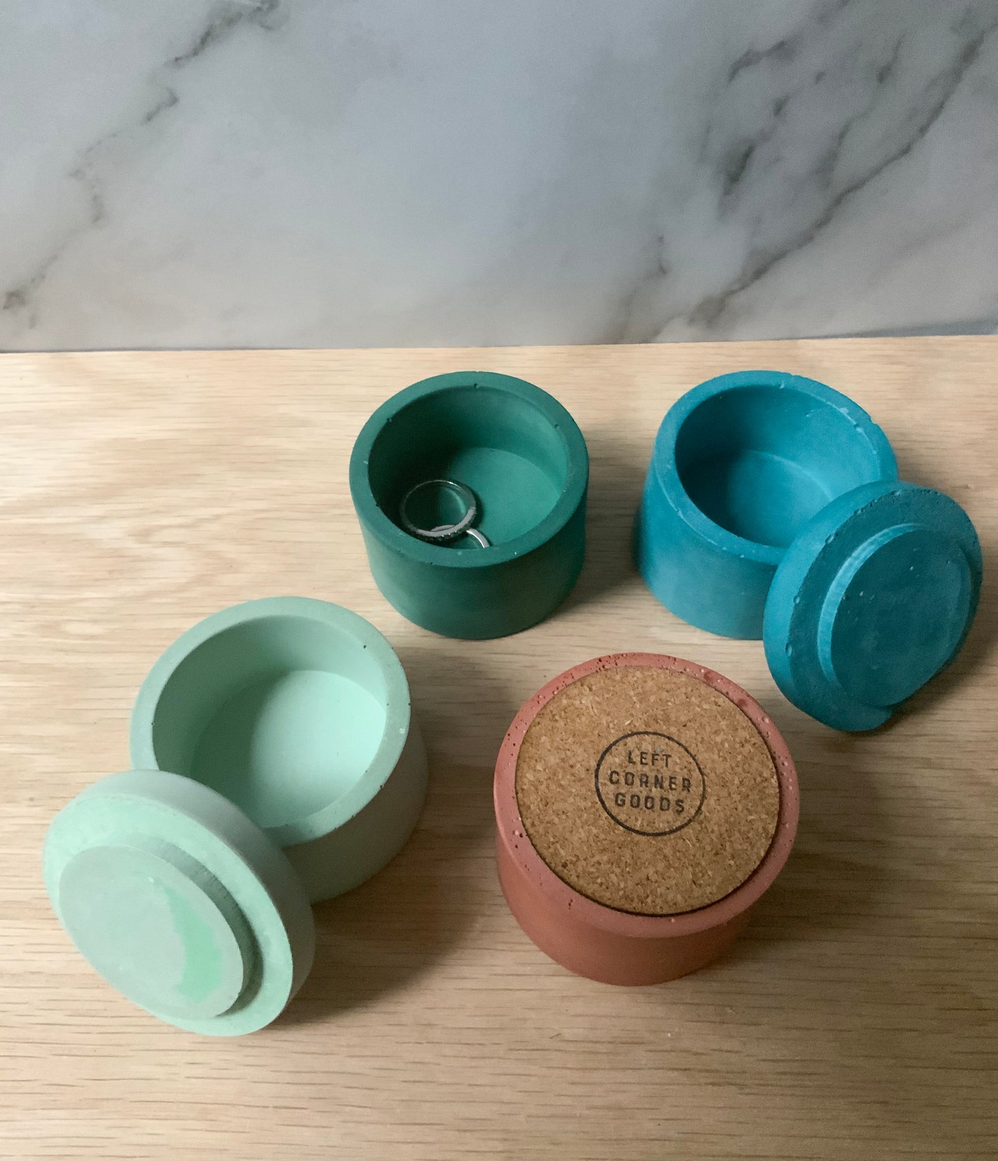 Storage Container | Gypsum Cement Pinch Pot | Jewelry Storage