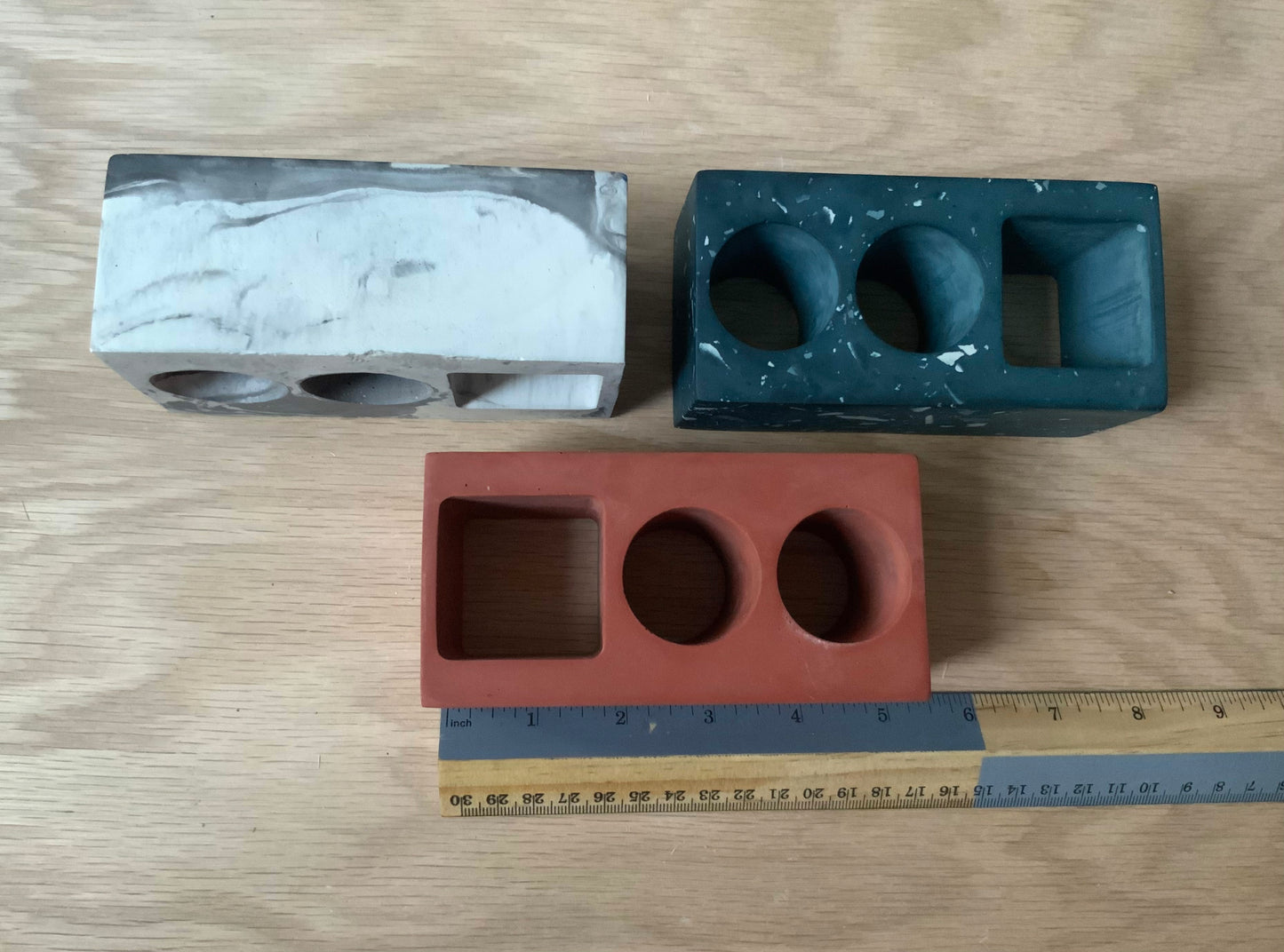 Terrazzo Modern Stone Bathroom Organizer | Terrazzo Concrete Gypsum decor