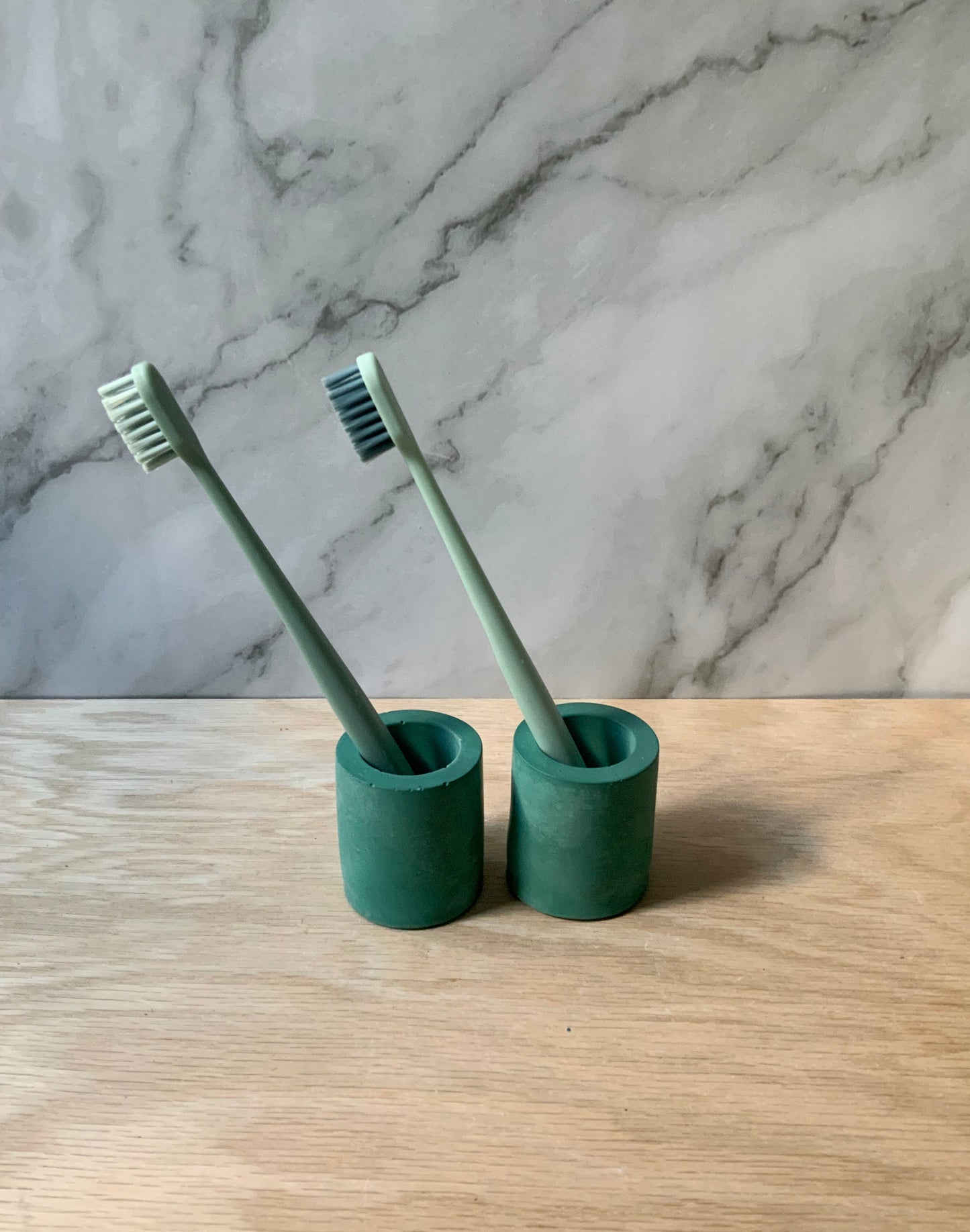 Toothbrush Holder | Modern Bathroom Accessories | Single Cement Toothbrush Stand | Razor Stand