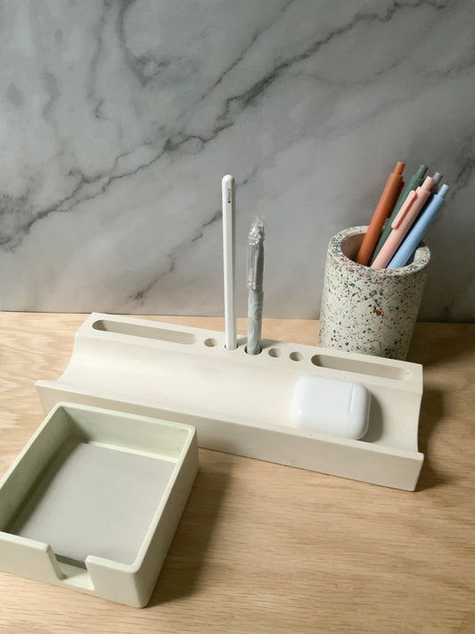 Large Stone Desk Organizer