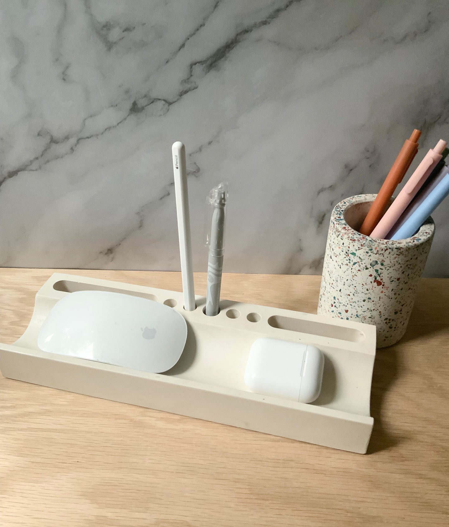 Terrazzo Storage Cup Pen Pot | Modern Desk Storage | Bathroom Storage | Concrete home decor | Bath accessories
