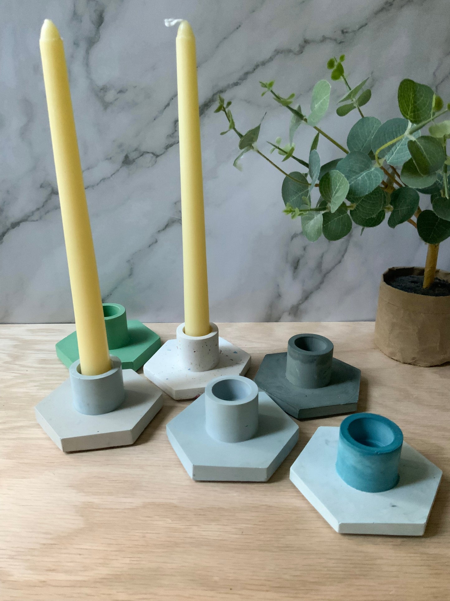 Hexagon Candle Holders