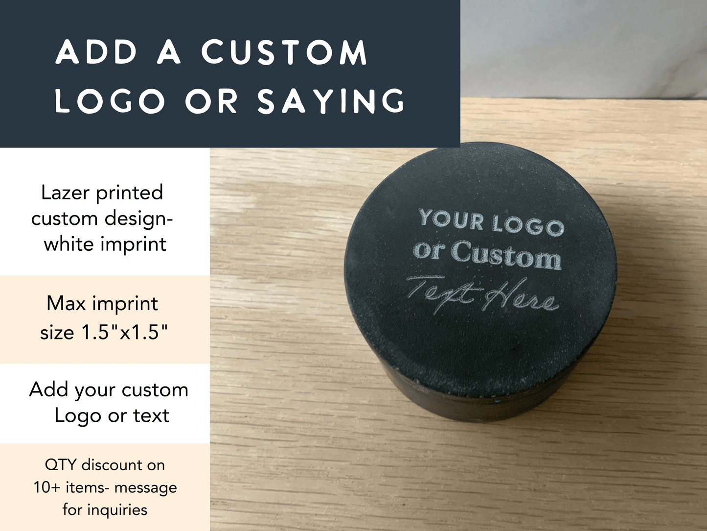 Personalized Storage Container | Gypsum Cement Pinch Pot | Jewelry Storage