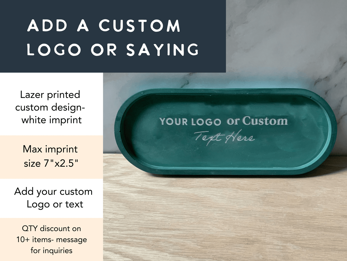 Personalized Catch-all tray Large | Decorative Tray | Pill tray home decor
