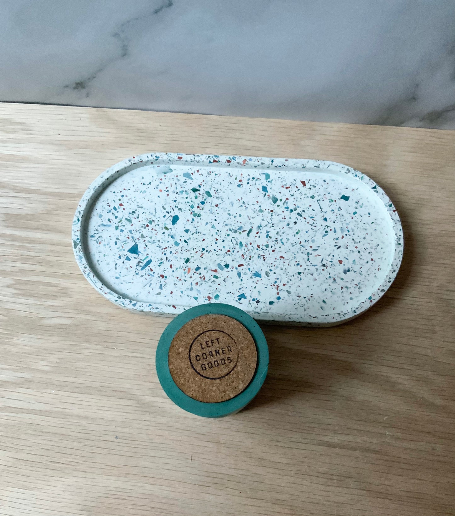 Terrazzo Match stick holder concrete | Minimalist match storage | Modern match striker