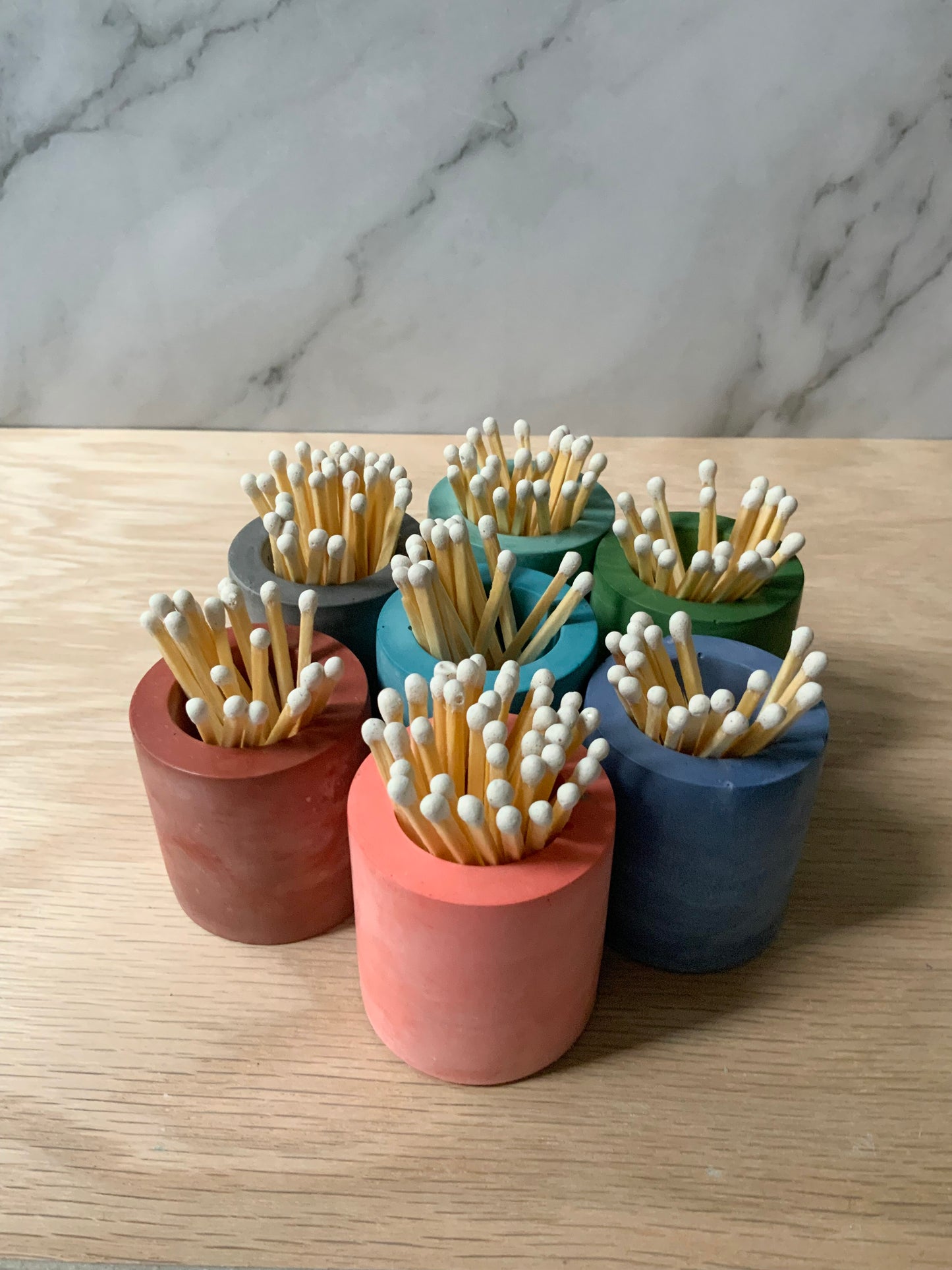 Match stick holder concrete | Minimalist match storage | Modern match striker