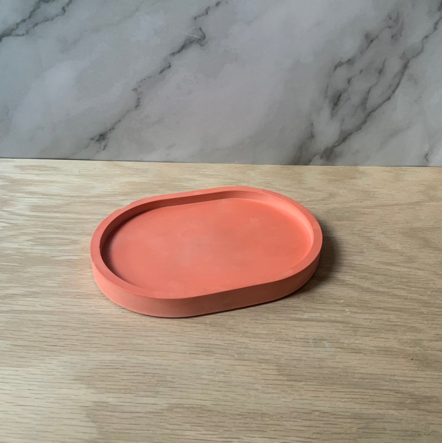 Concrete Oval Tray Small | candle tray | trinket tray modern