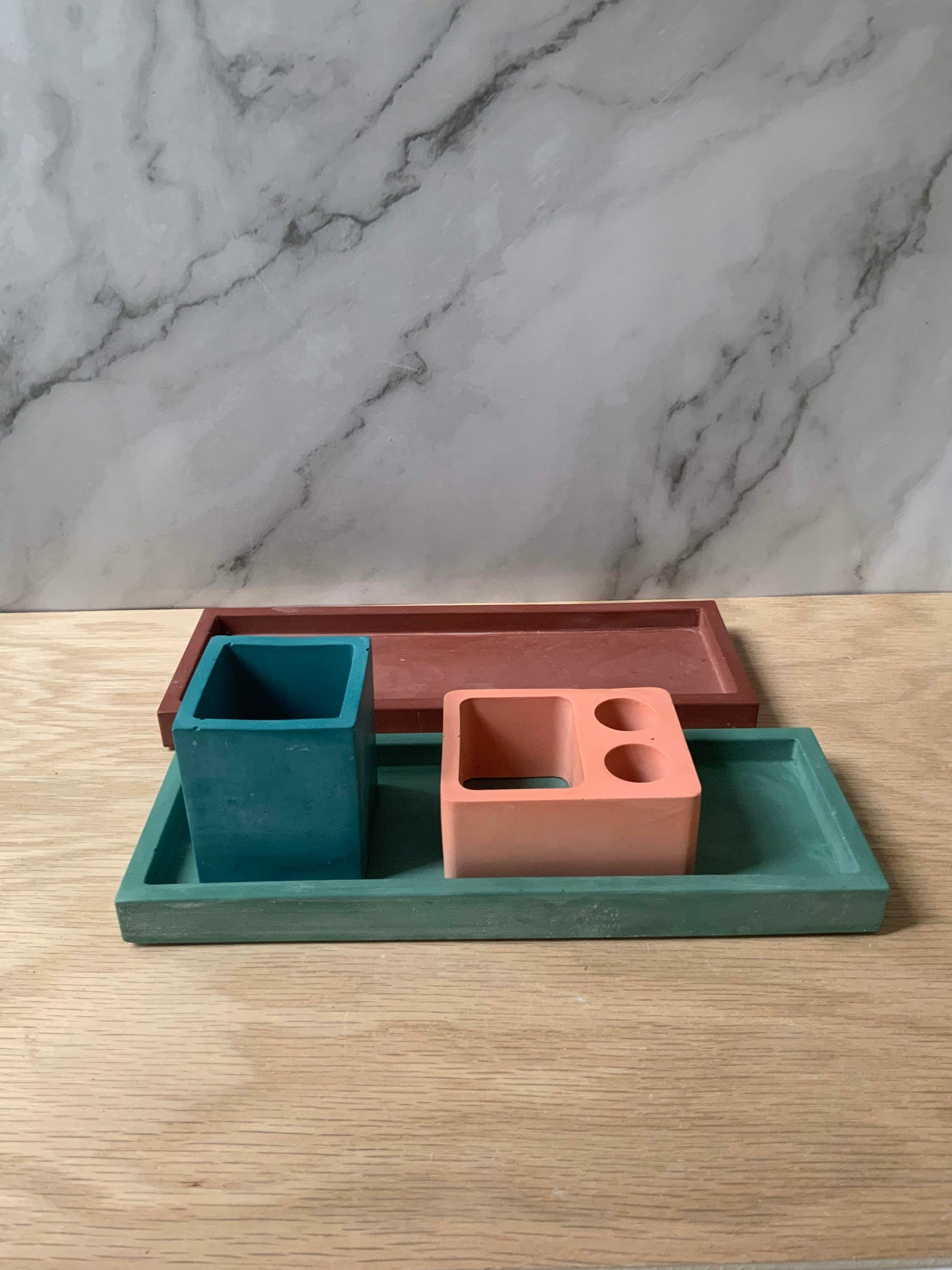 Stone Decorative Rectangular Tray