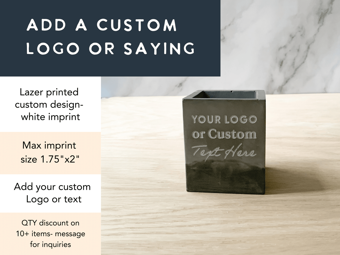 Personalized Small square Organization Cup