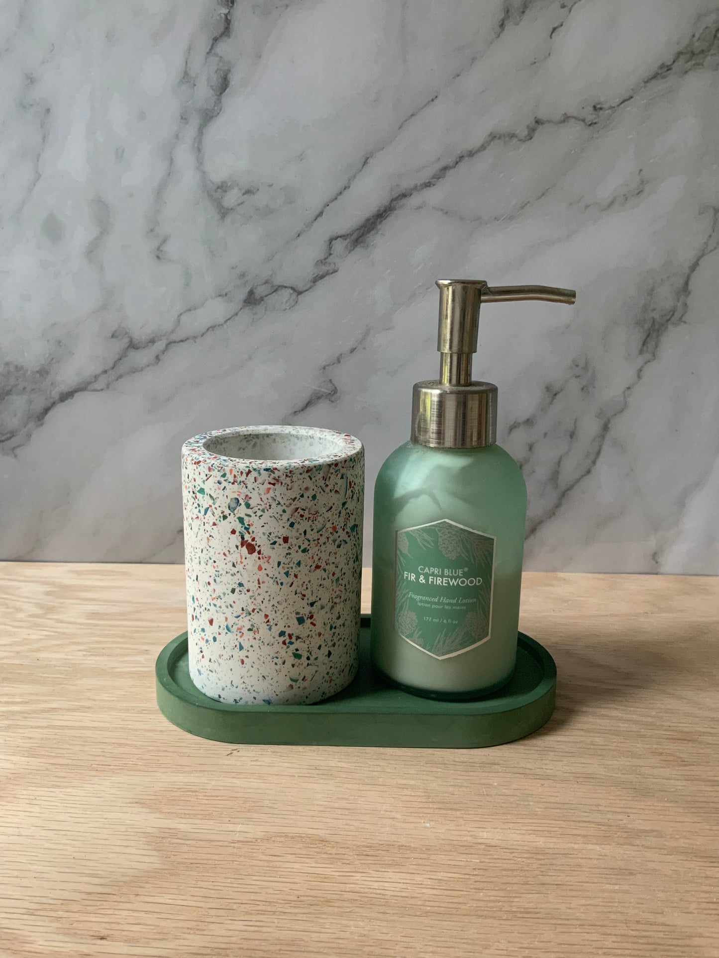 Terrazzo Storage Cup Pen Pot | Modern Desk Storage | Bathroom Storage | Concrete home decor | Bath accessories
