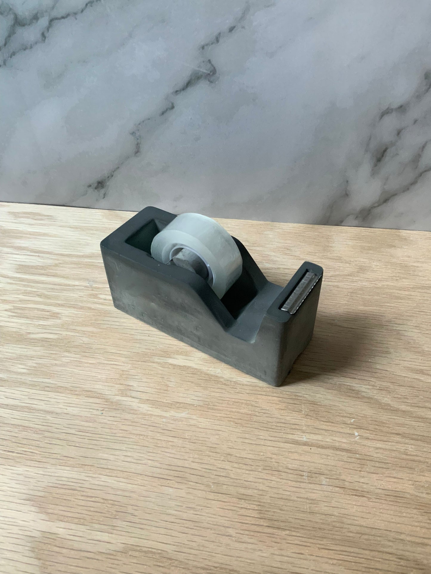 Cement Tape Dispenser | Modern Industrial Office Decor | Unique Concrete Desk Accessory | Stylish and Functional Tape Holder | Office Gift