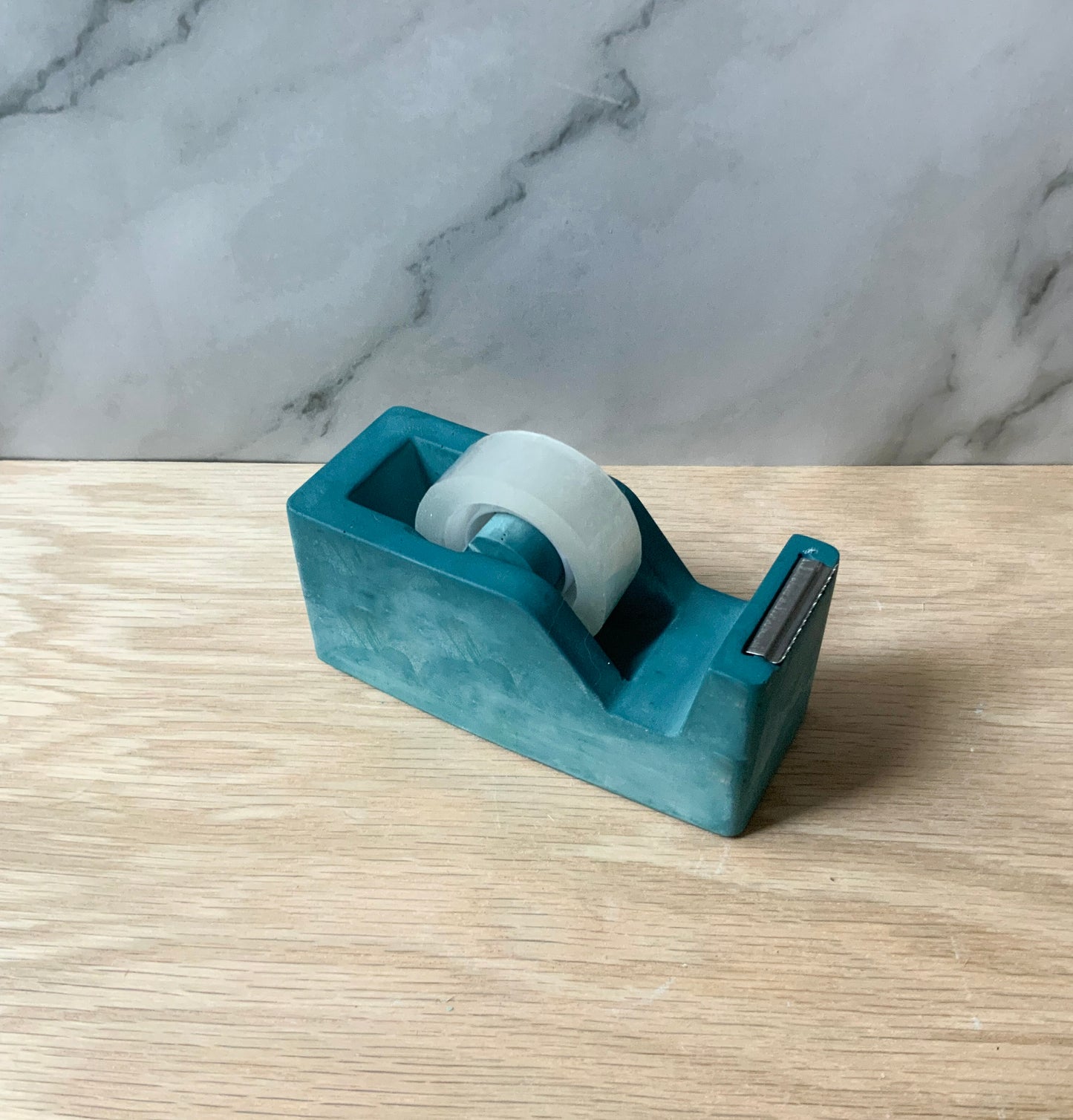 Cement Tape Dispenser | Modern Industrial Office Decor | Unique Concrete Desk Accessory | Stylish and Functional Tape Holder | Office Gift