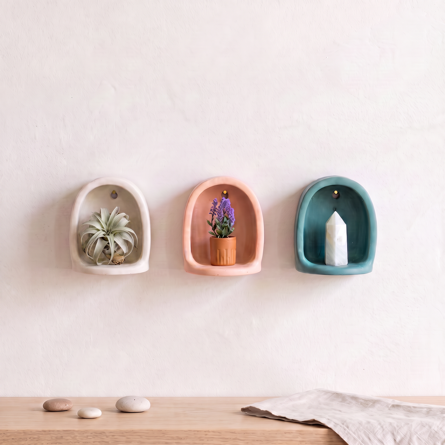 Wall Niche Shelf - Mini Altar Arch for Crystals, Air Plants & Trinkets