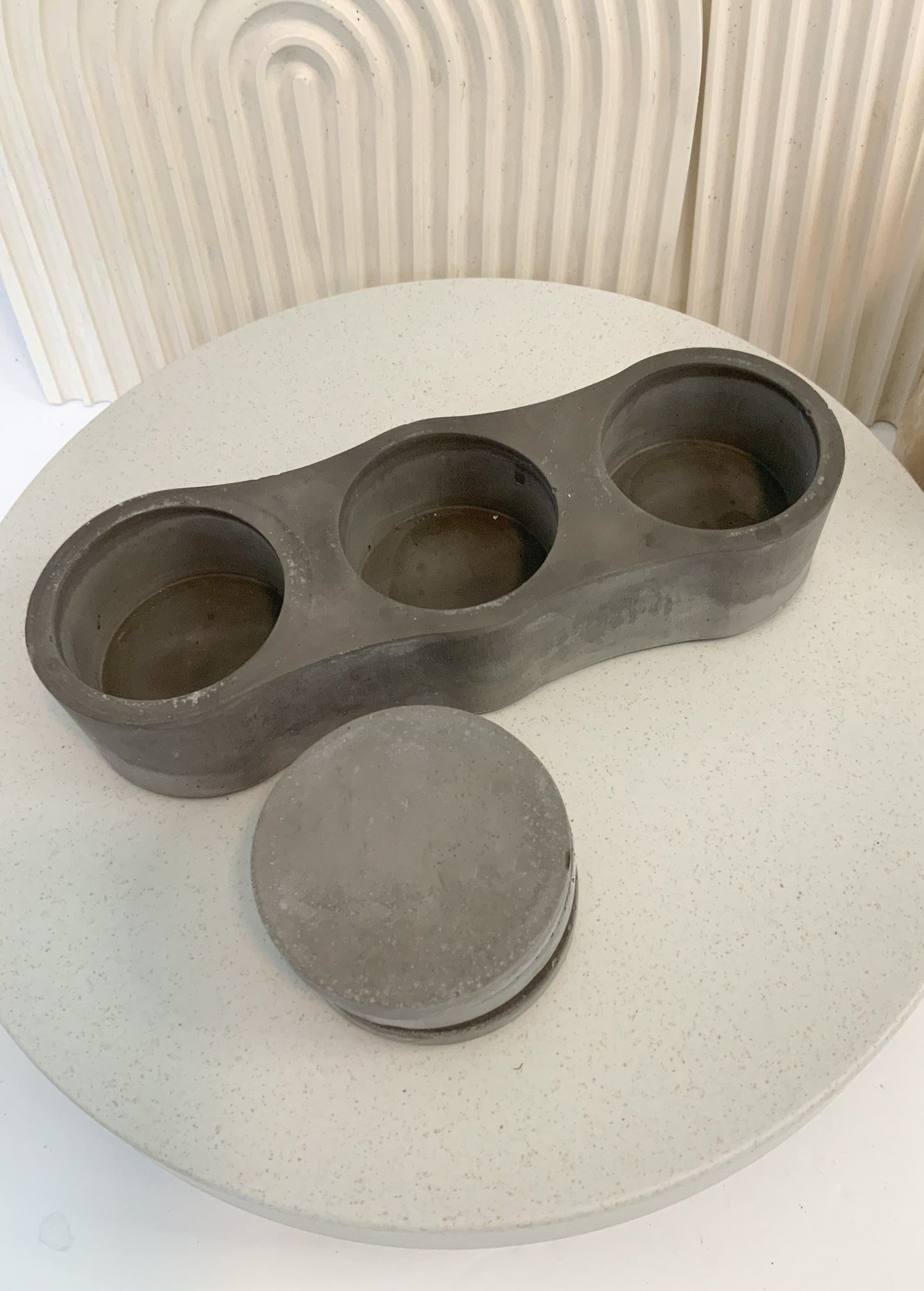 Stone storage salt and pepper container