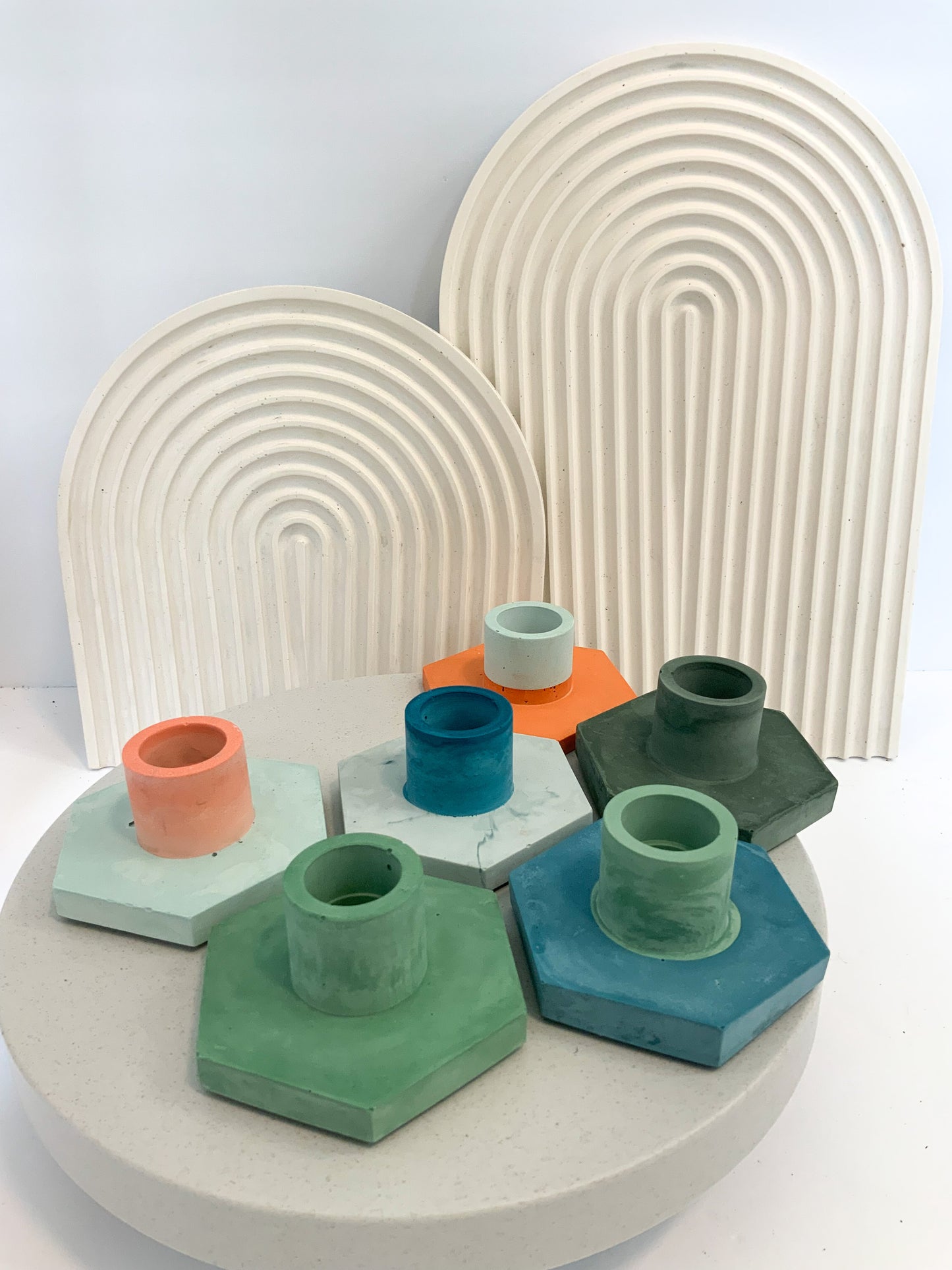 Hexagon Candle Holders