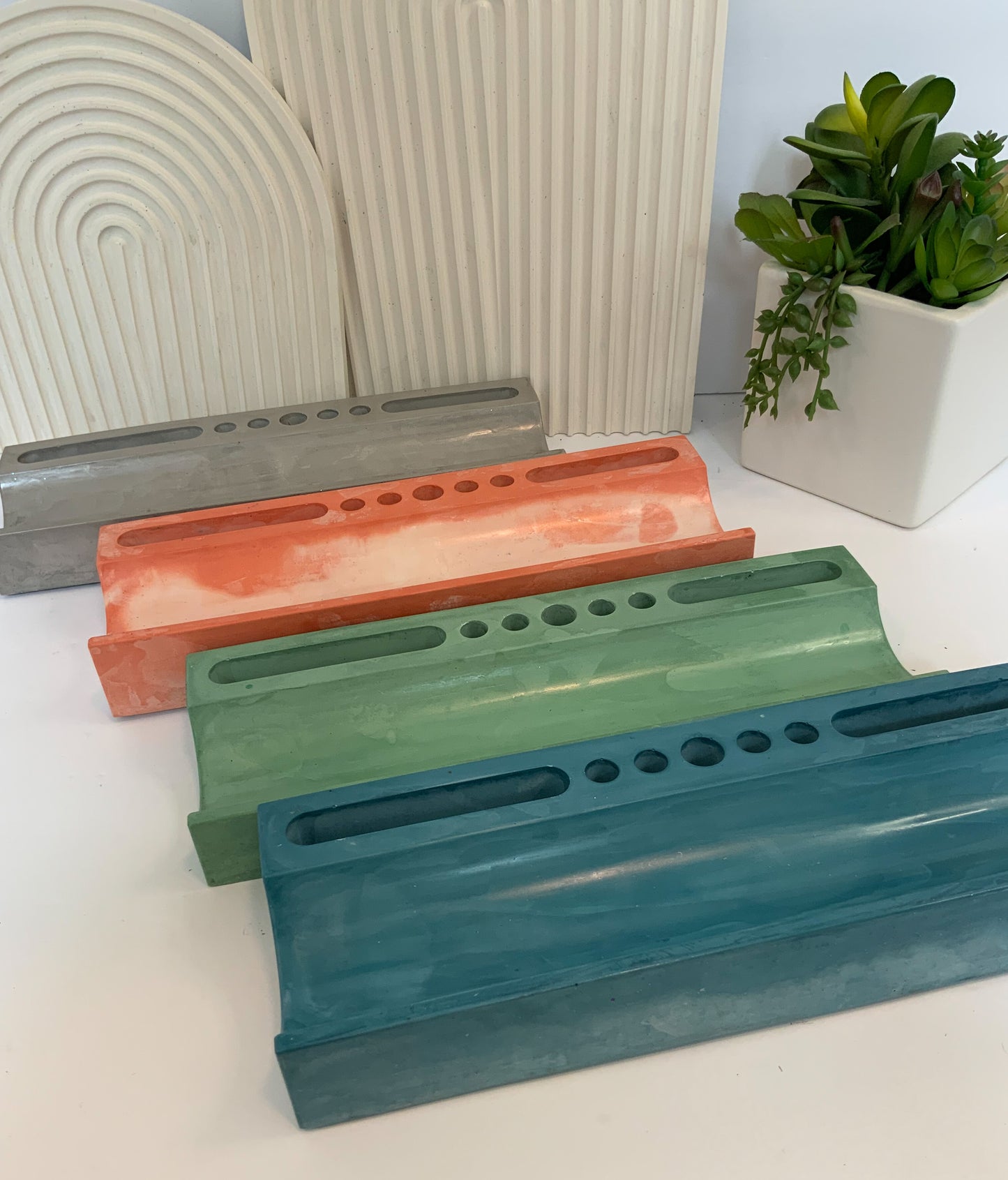 Large Stone Desk Organizer