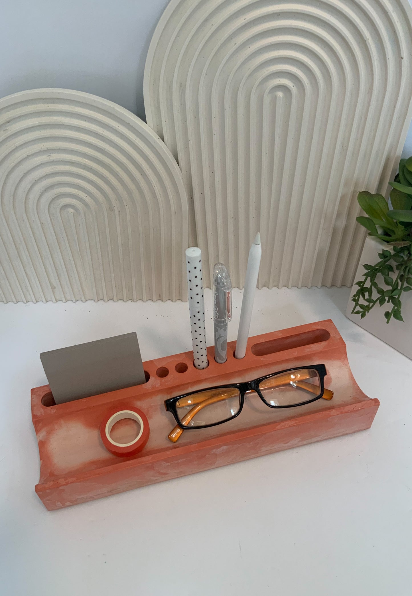 Large Stone Desk Organizer