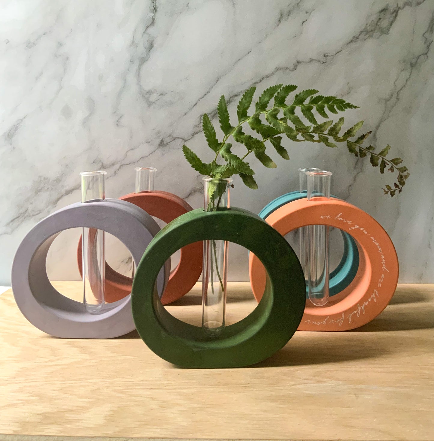 Oval Propagation Station Modern Bud Vase