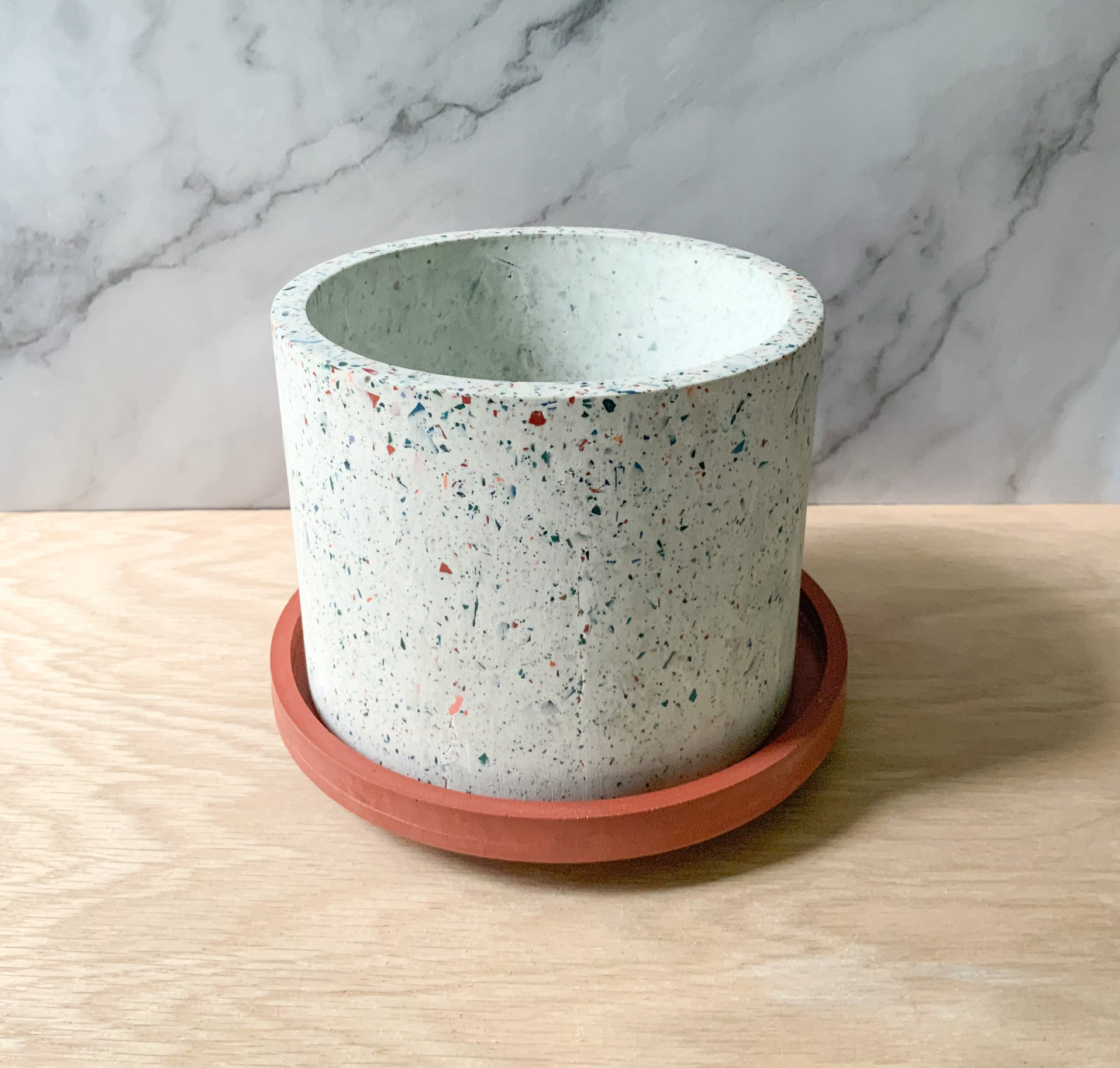 Lazy Susan Turntable round 7" | Cement home decor | Circular Tray for kitchen