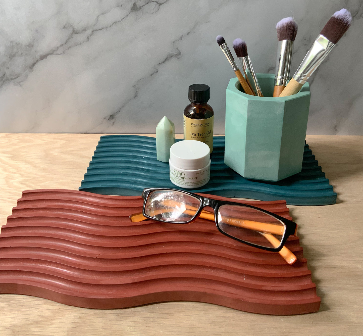 Wave Boho Stone Decorative Tray