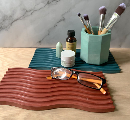 Wave Boho Stone Decorative Tray