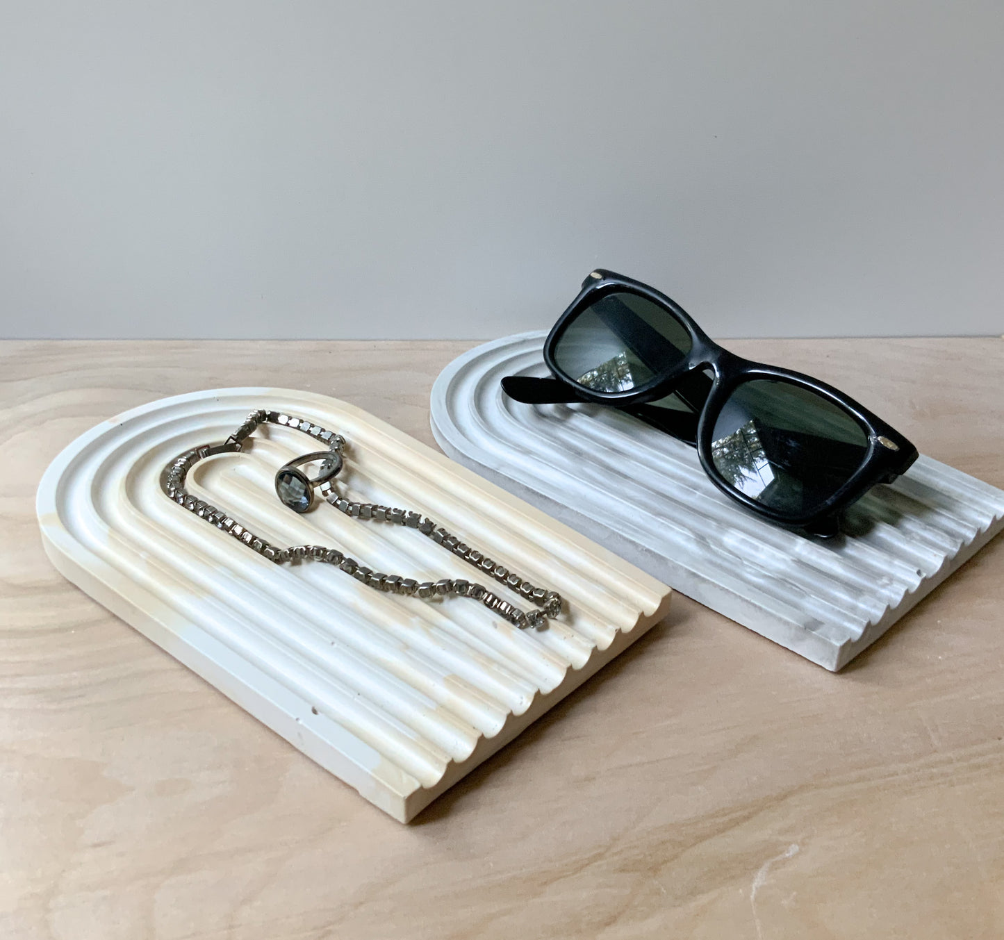 Marble Concrete Stone Arch Tray