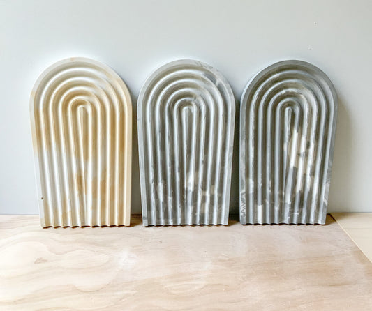 Marble Concrete Stone Arch Tray