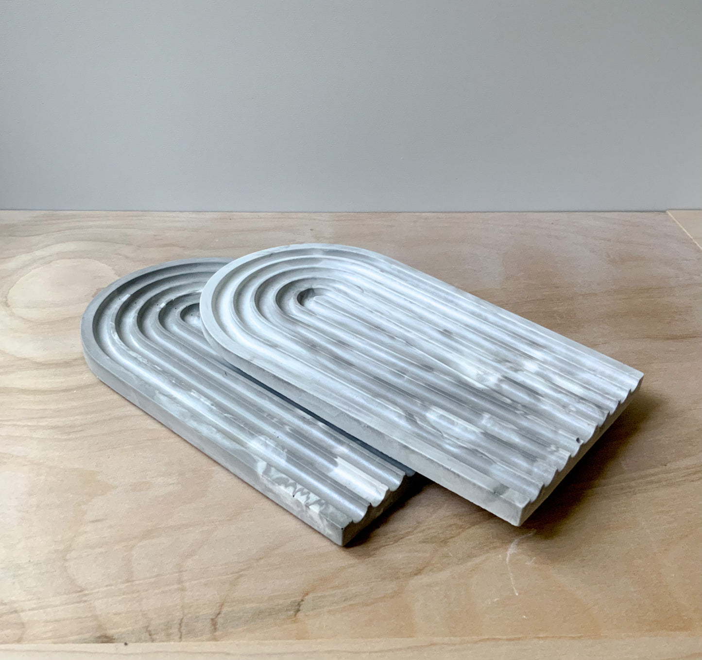 Marble Concrete Stone Arch Tray
