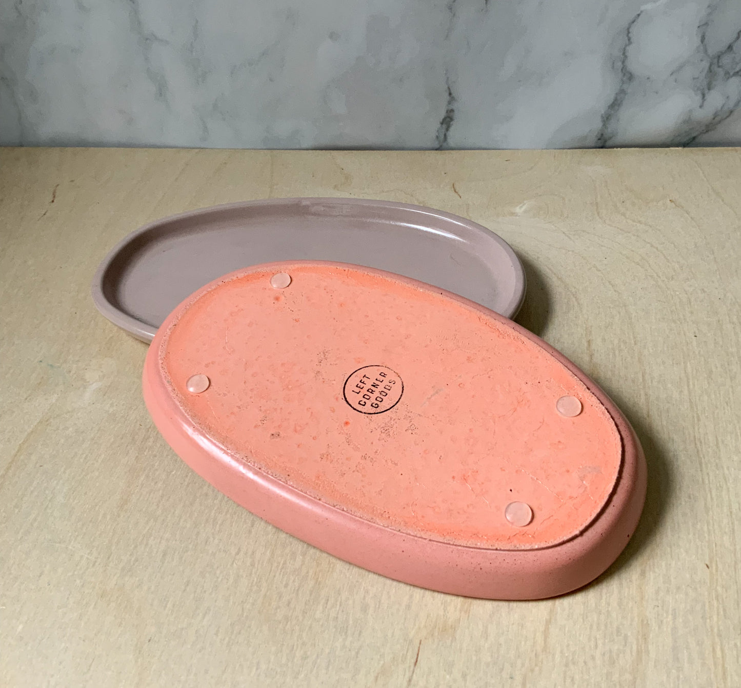 Concrete Oval Tray | candle catch all | Plant tray