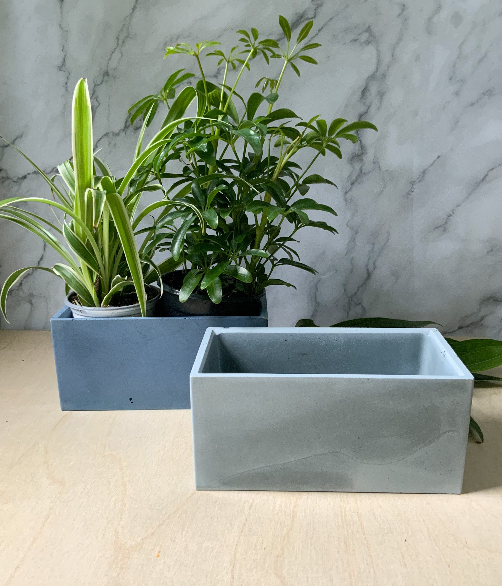 handmade indoor plant pots Concrete Planter – Handmade Modern Indoor Outdoor Plant Pot
