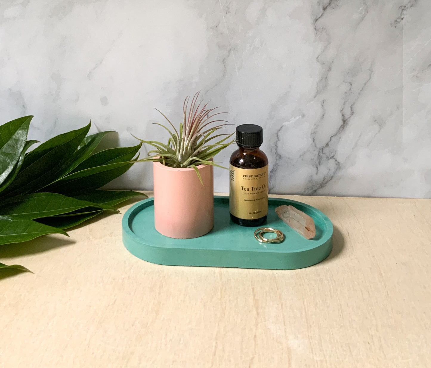 Concrete Oval Tray | candle tray | trinket tray modern