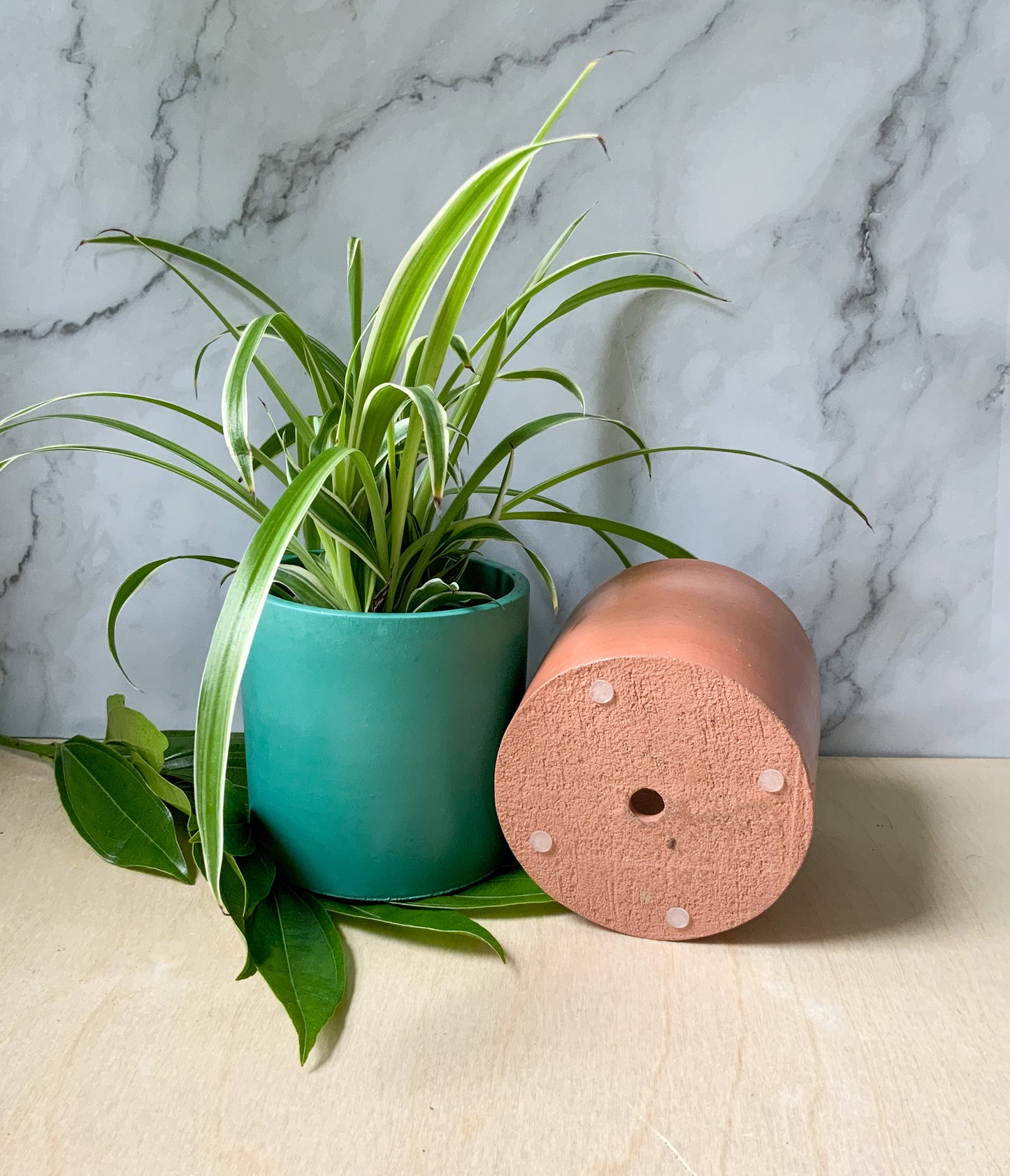 Industrial Concrete Kitchen Utensil Holder
