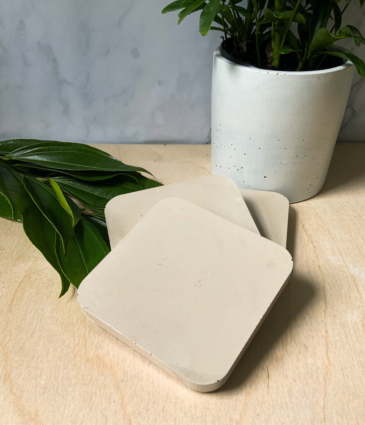 Concrete Coasters for Coffee Table