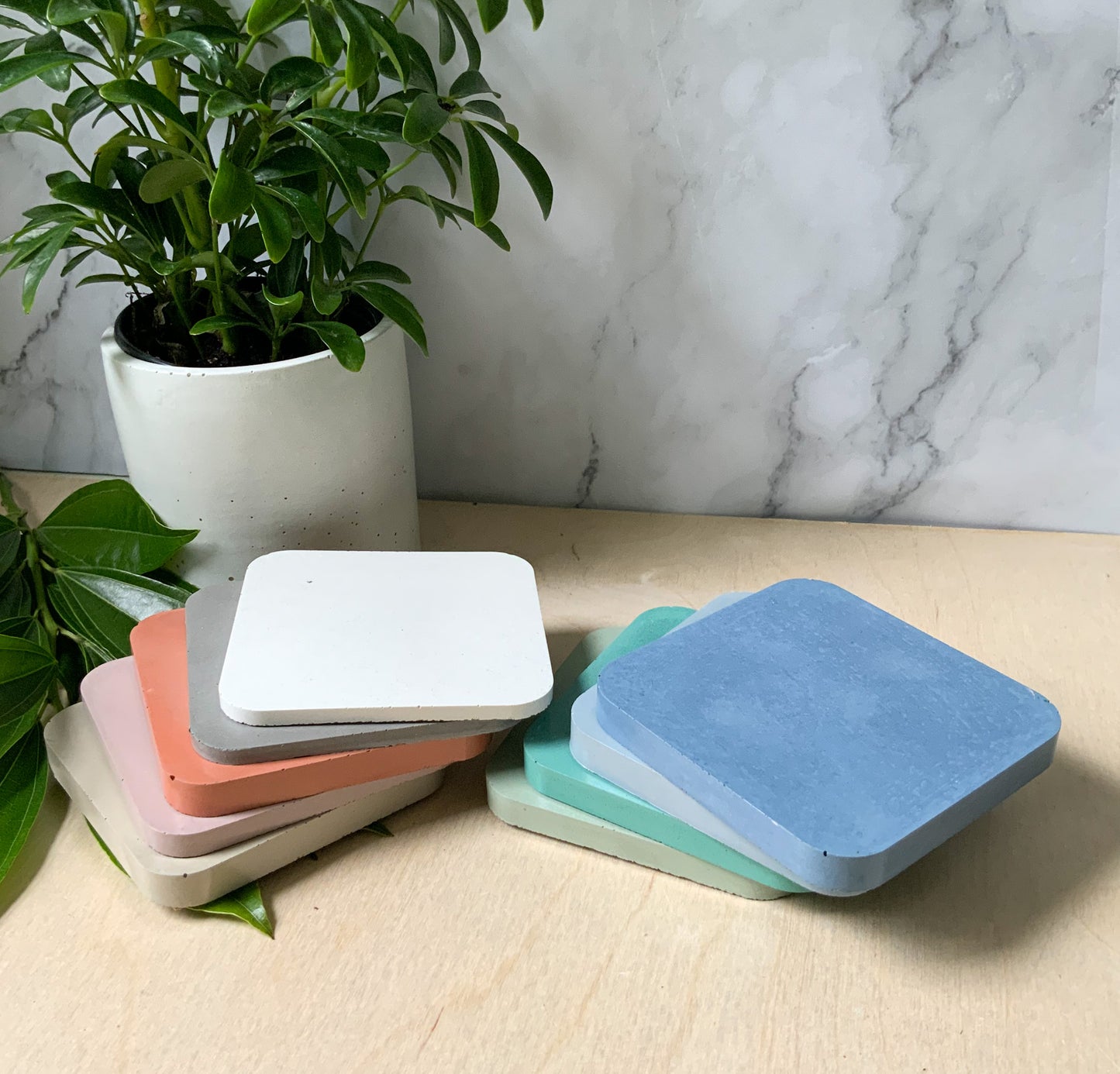 Concrete Coasters for Coffee Table