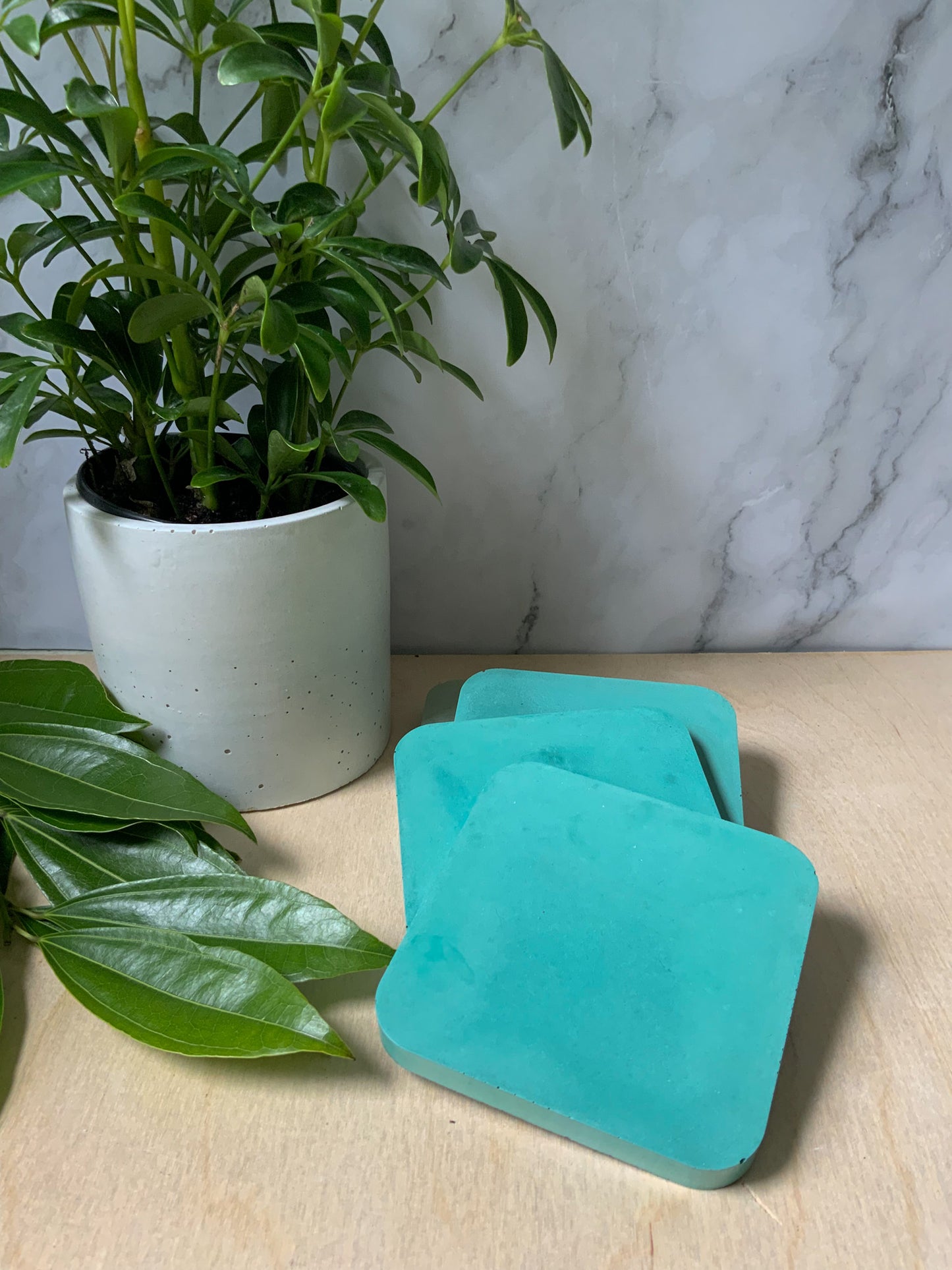 Concrete Coasters for Coffee Table