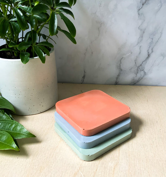 Concrete Coasters for Coffee Table