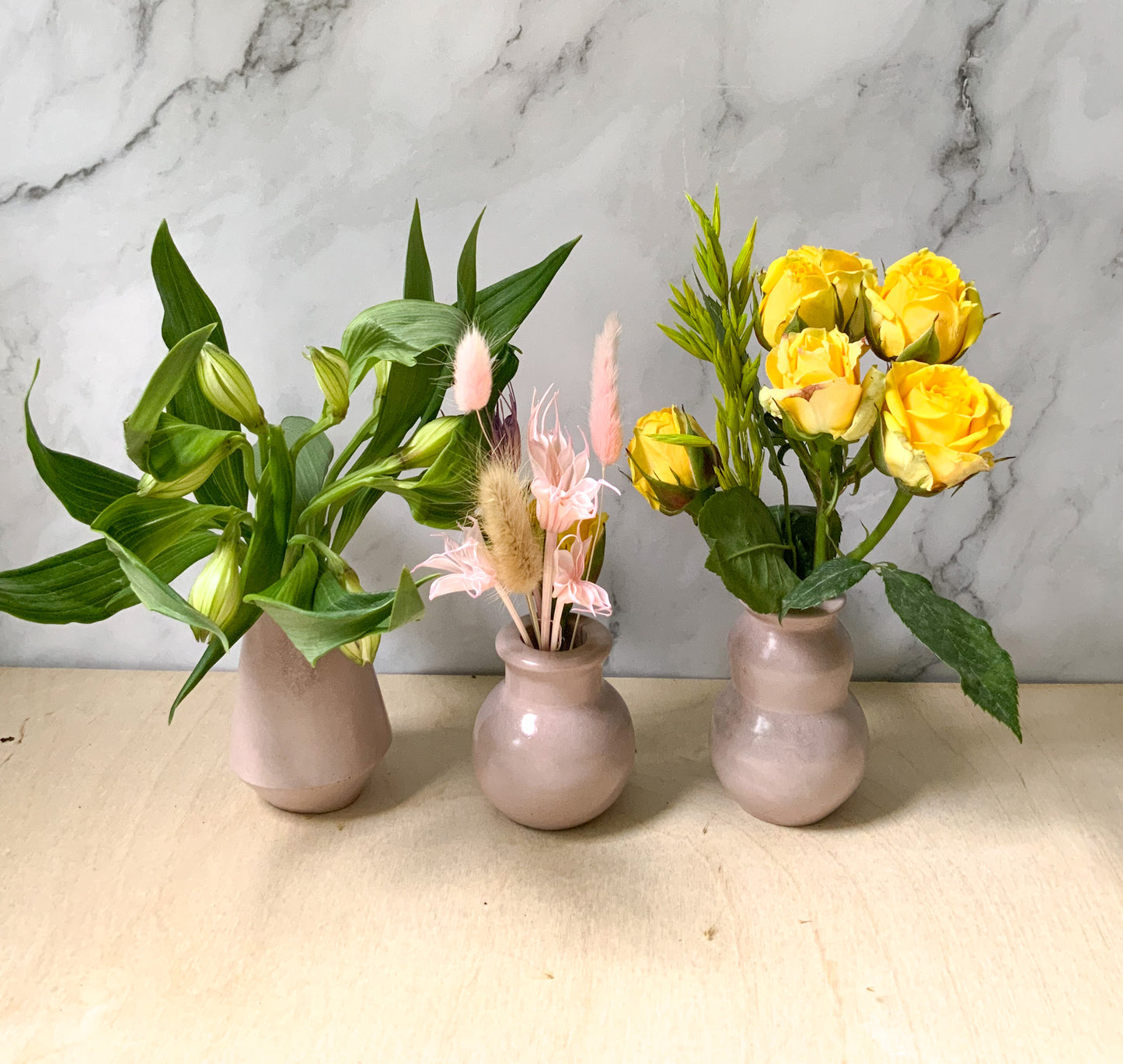 Concrete Small Vases - Industrial Bud Vase