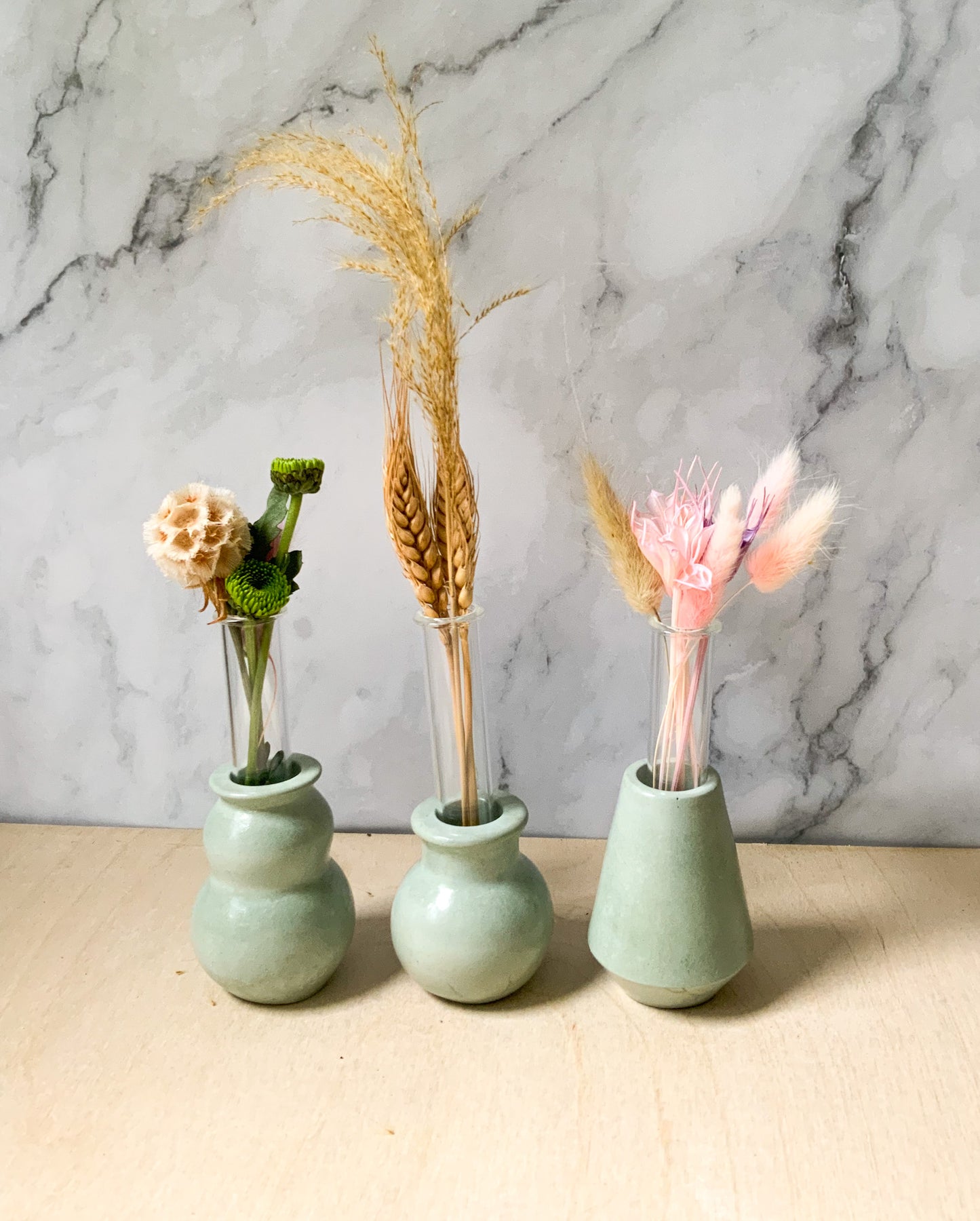 Concrete Small Vases - Industrial Bud Vase
