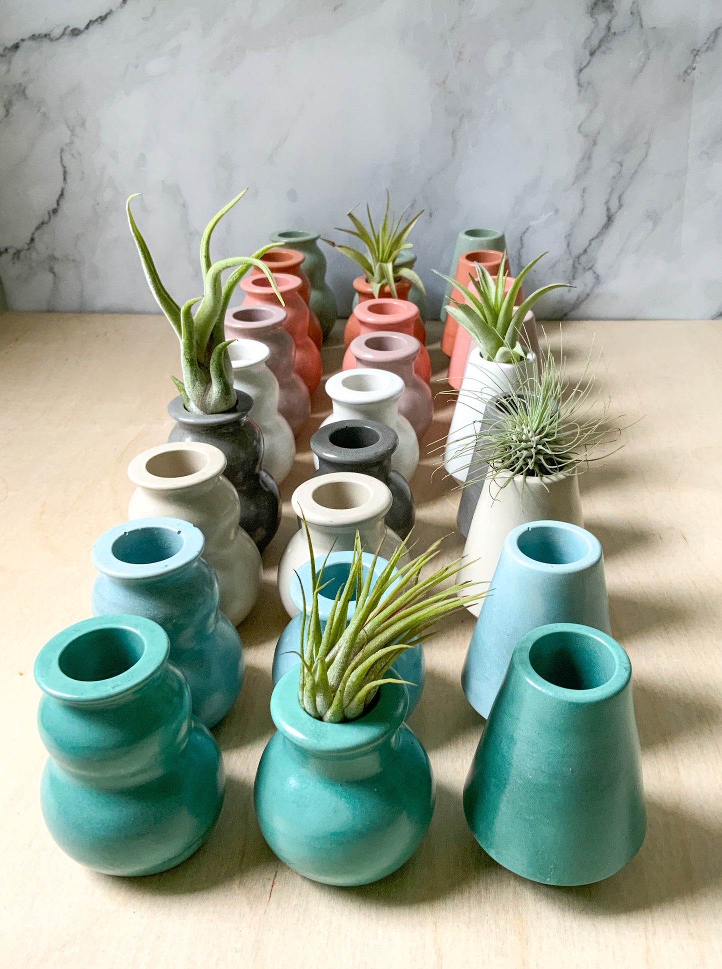 Concrete Small Vases - Industrial Bud Vase