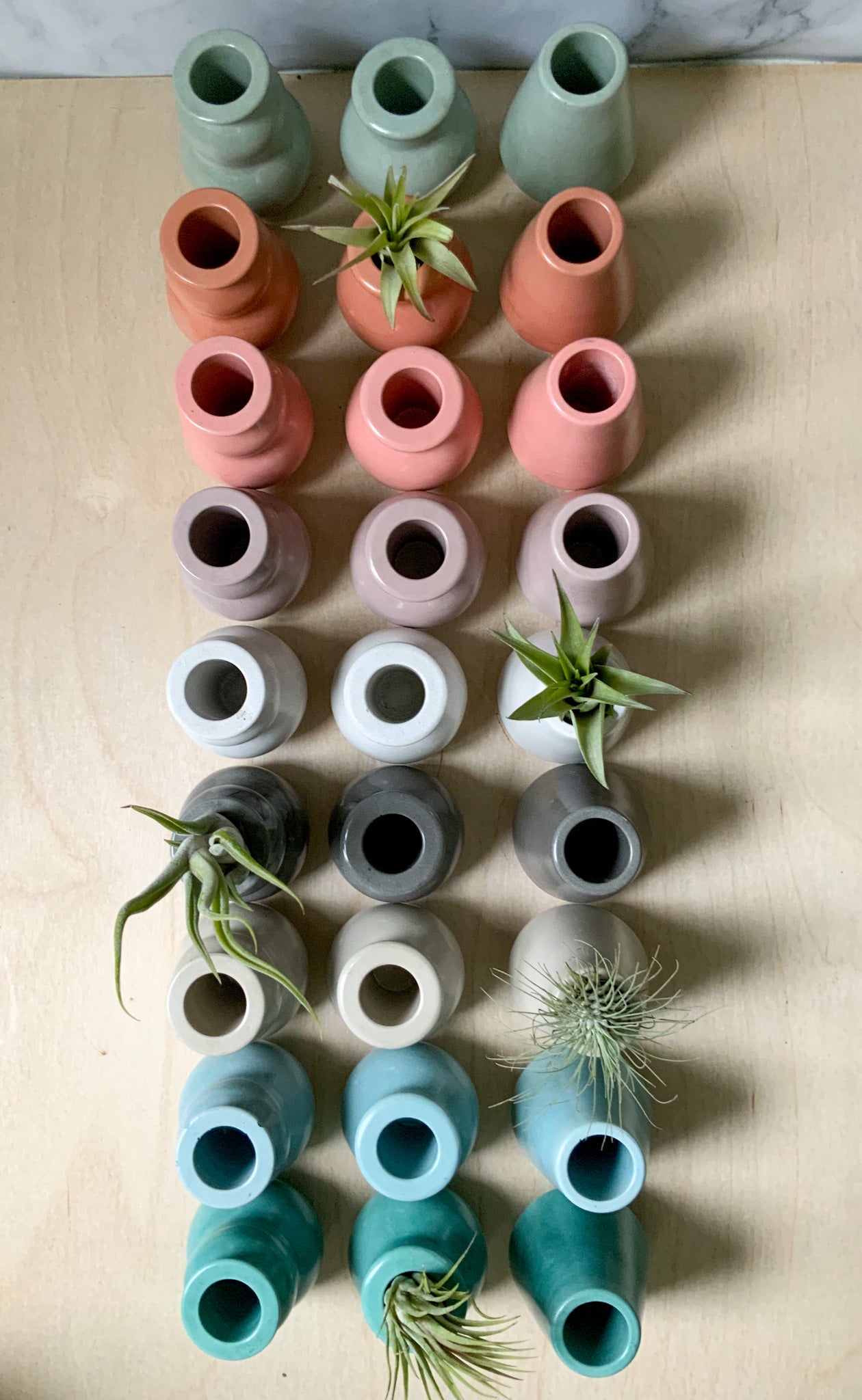 Concrete Small Vases - Industrial Bud Vase