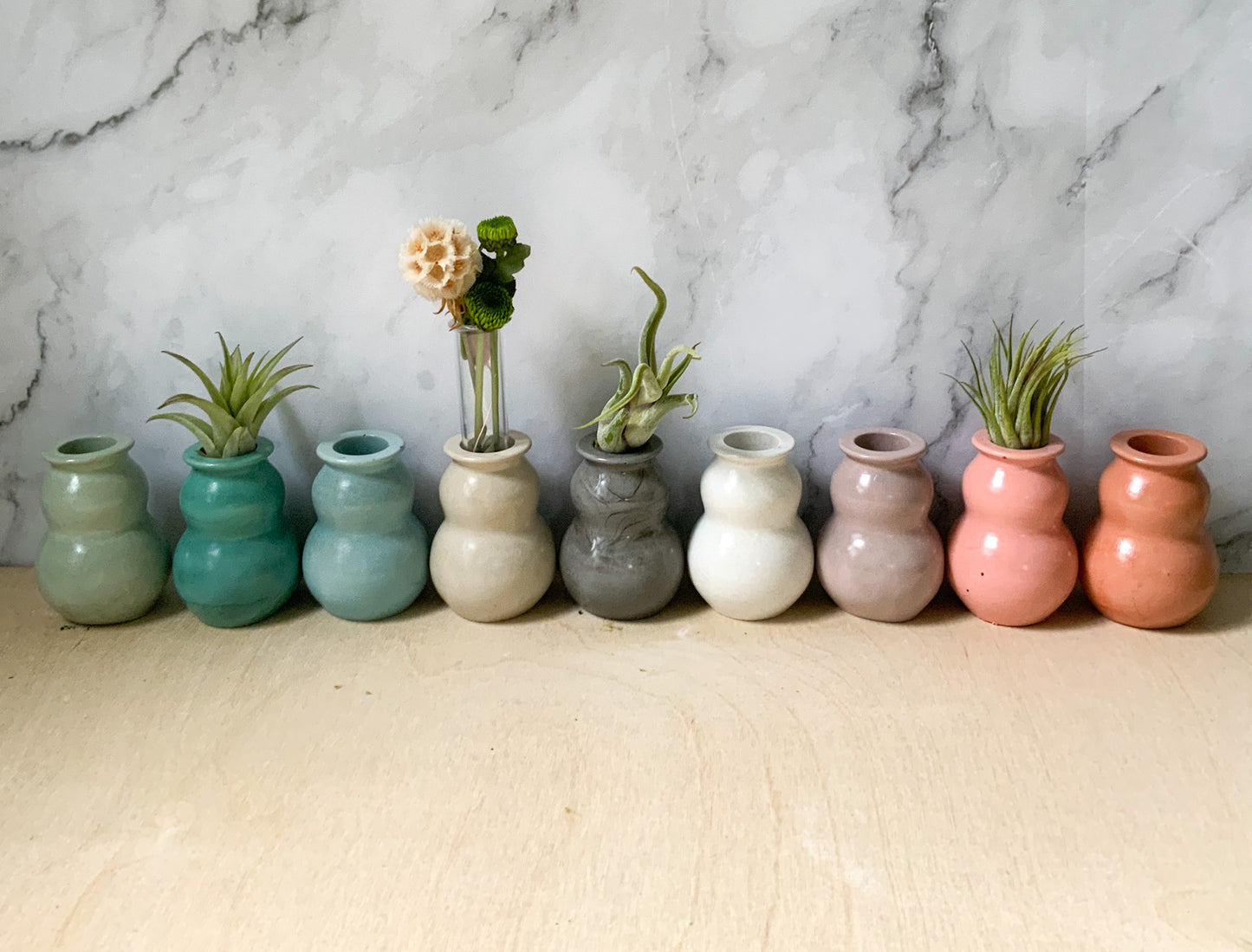 Concrete Small Vases - Industrial Bud Vase
