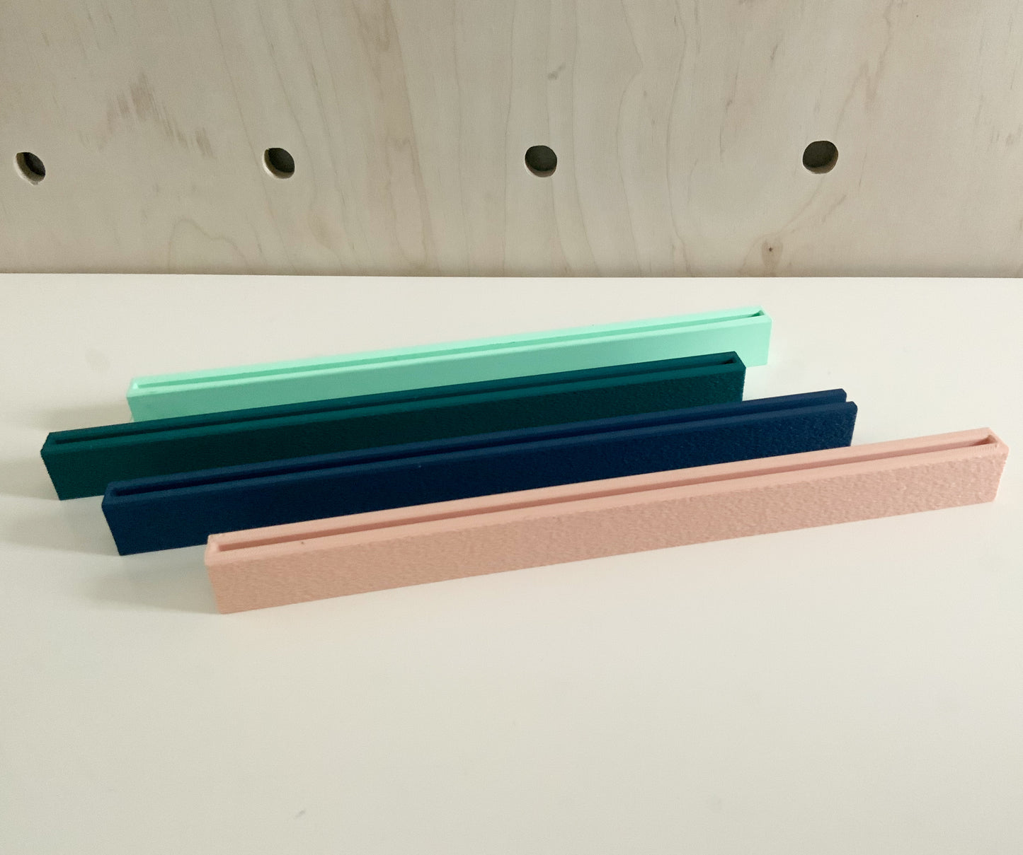 Modular Picture Ledge Shelf - 12 Inch Interlocking Wall Display Rail for Photo Gallery Art