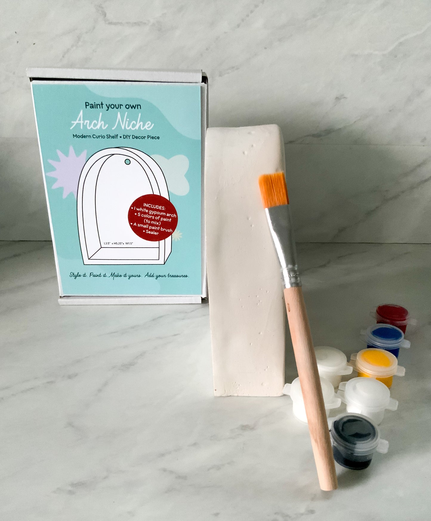 DIY Paintable Curio Shelf Kit | Unfinished Wall Altar Decor