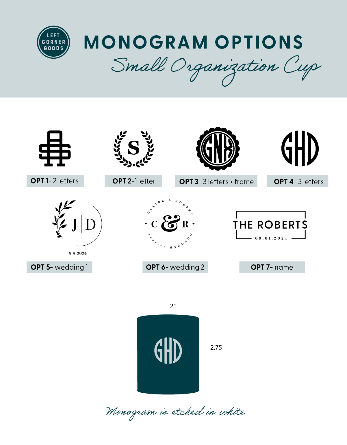 Personalized Small Organization Cup