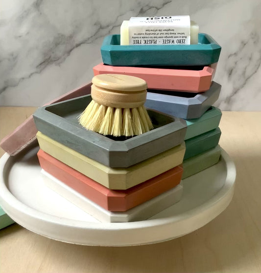 Concrete Rectangular Soap Dish