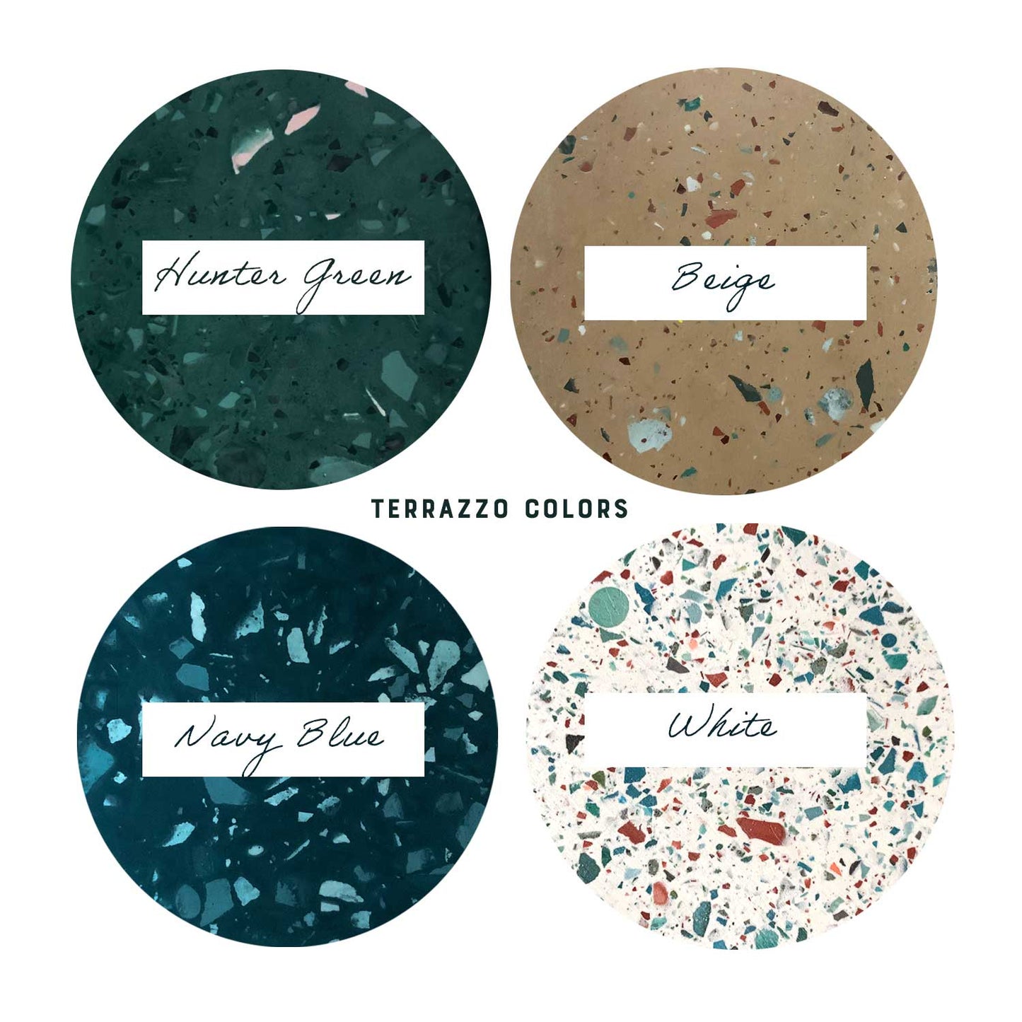Terrazzo Round Soap Dish with Drainage Holes- Handmade Cement Decor