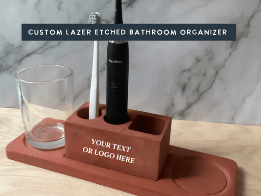 Personalized Bathroom Organization Set Large