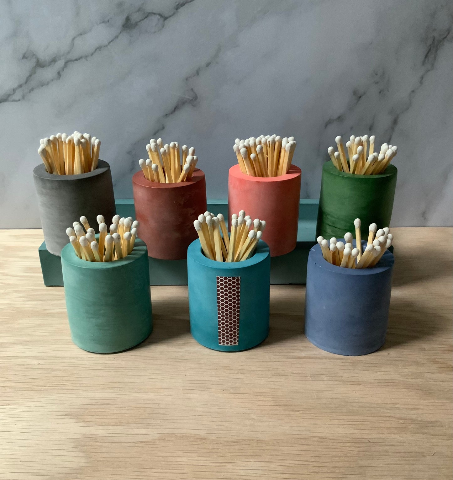 Match stick holder concrete | Minimalist match storage | Modern match striker