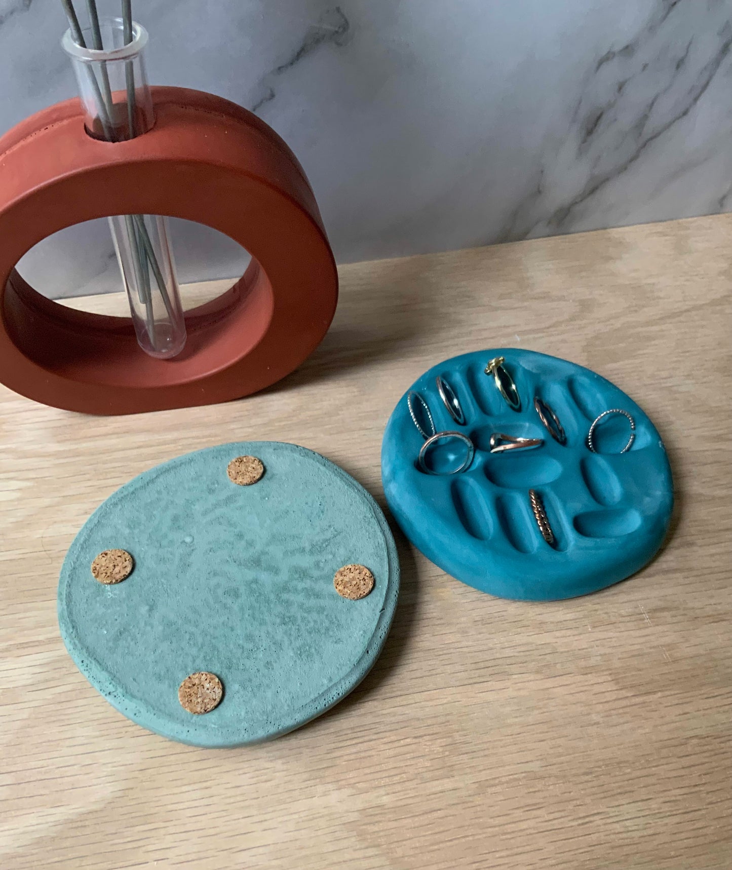 Ring Storage | cement ring holder | catch all tray | jewelry storage