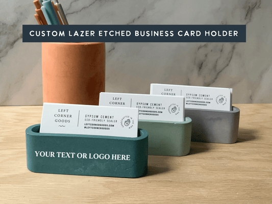 Customized Business Card Holder- Desk Accessory